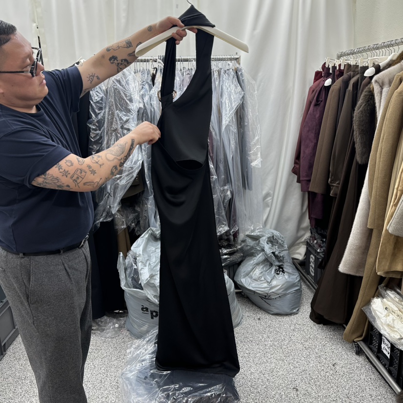 ONEBYTWO東大門㊣實拍女士新品25秋冬職業真品人氣熱賣連衣裙ONE BY TWO連衣裙