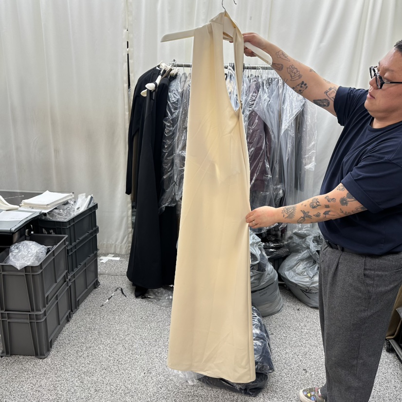 ONEBYTWO東大門㊣實拍女士新品25秋冬職業真品人氣熱賣連衣裙ONE BY TWO連衣裙圖色1