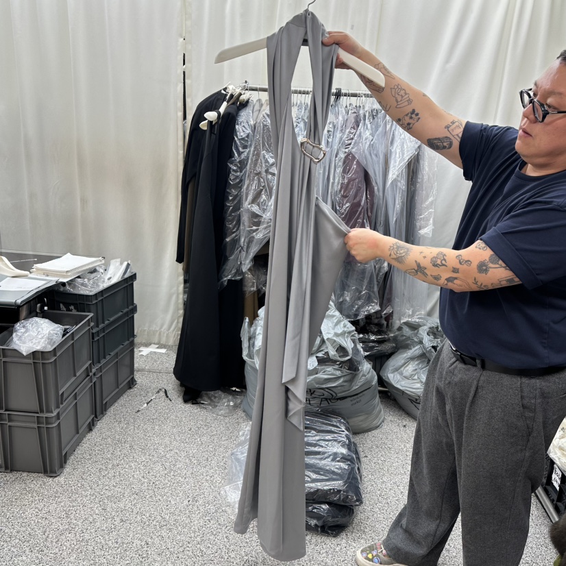 ONEBYTWO東大門㊣實拍女士新品25秋冬職業真品人氣熱賣連衣裙ONE BY TWO連衣裙圖色2