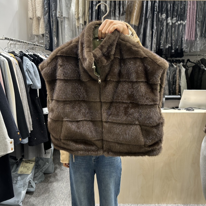 ANNA VERRY-P東大門㊣直郵女裝新品推薦馬甲里外穿雙面絎縫ANNA VERRY-P馬甲圖色2