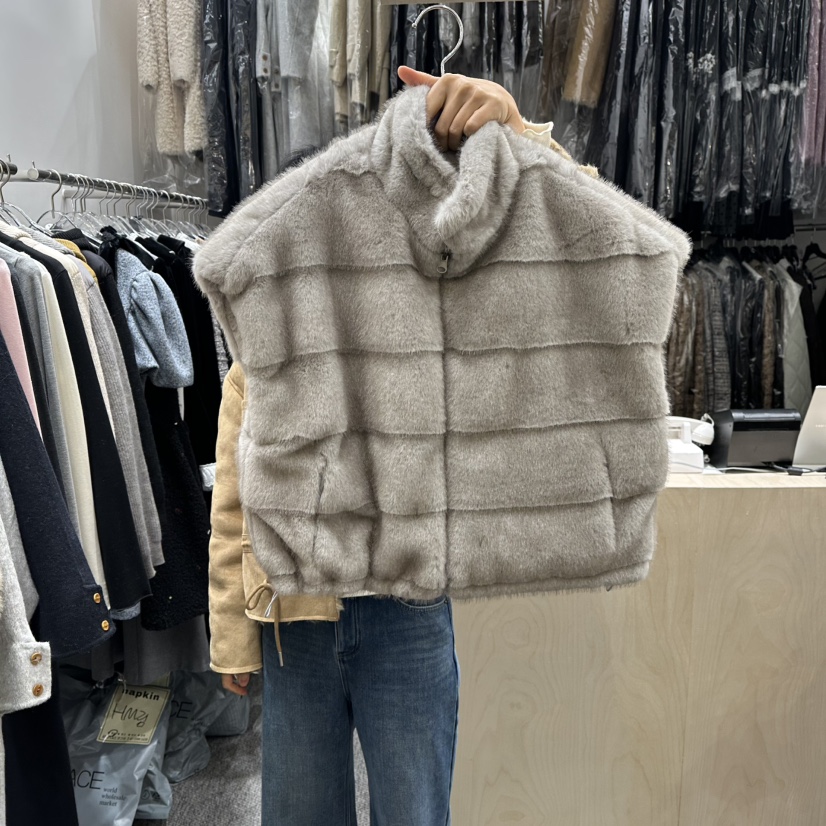 ANNA VERRY-P東大門㊣直郵女裝新品推薦馬甲里外穿雙面絎縫ANNA VERRY-P馬甲圖色3