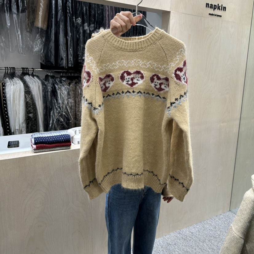 ANNA VERRY-P東大門㊣代購女士新款真品休閑25秋冬人氣毛衣ANNA VERRY-P毛衣圖色4