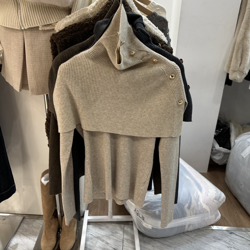 ABLESTUDIO東大門㊣代購女士新款推薦職業休閑套裝兩件套披肩ABLESTUDIO套裝圖色1