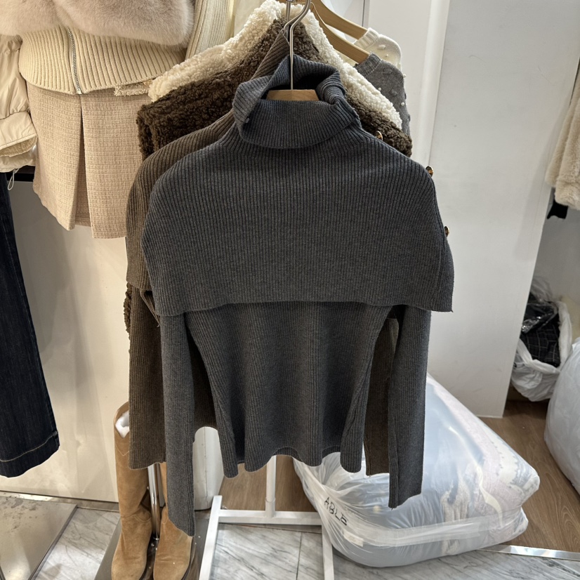 ABLESTUDIO東大門㊣代購女士新款推薦職業休閑套裝兩件套披肩ABLESTUDIO套裝圖色2