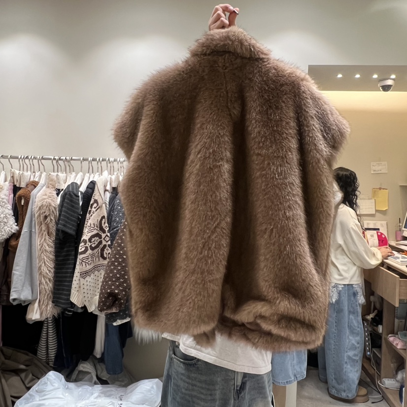 BY FLOW東大門㊣實拍女士新款人氣時尚25秋冬職業馬甲狐貍BY FLOW馬甲