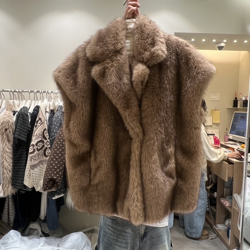 BY FLOW東大門㊣實拍女士新款人氣時尚25秋冬職業馬甲狐貍BY FLOW馬甲圖色2