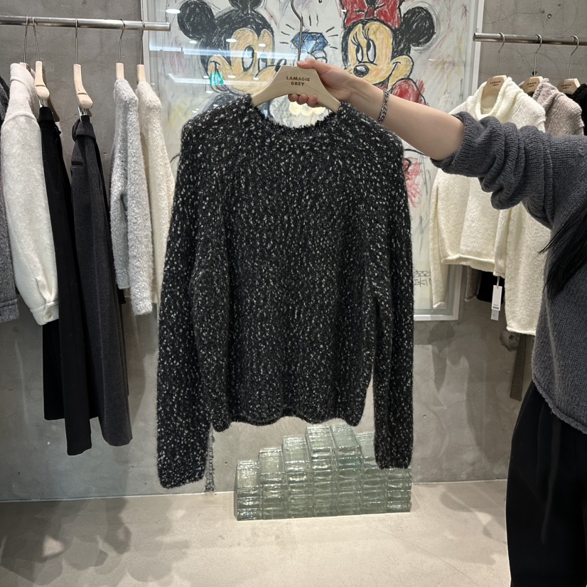 LAMAGIEPIE韓國代購㊣女裝新款25秋冬人氣時尚推薦熱賣針織衫LAMAGIE GREY針織衫圖色3