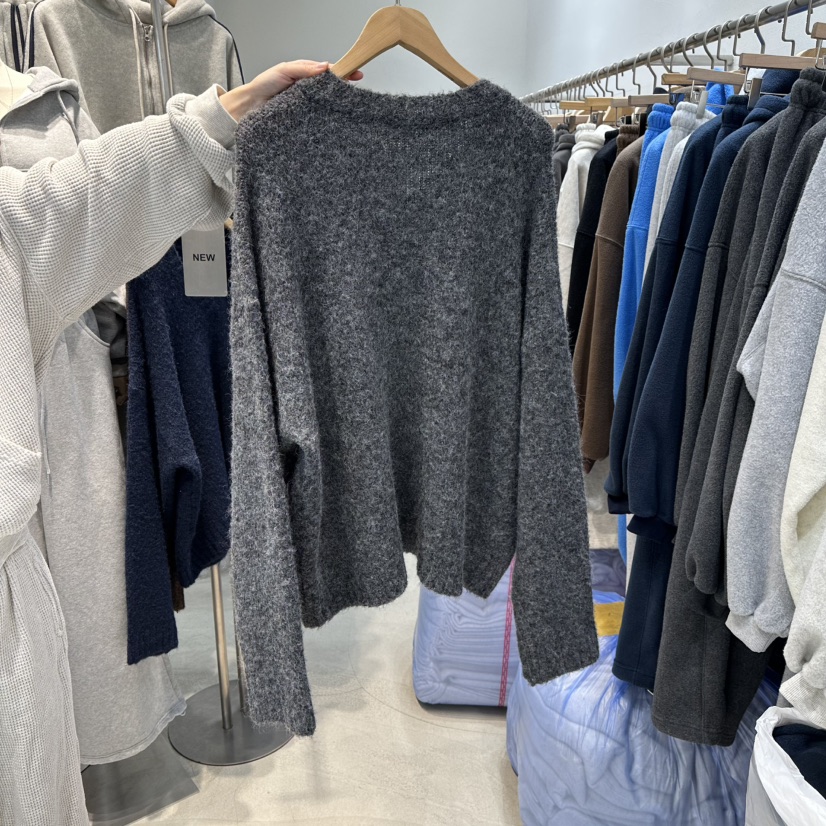 W.FATAL韓國代購㊣女士新品職業休閑25秋冬針織衫馬海毛V領W.FATAL針織衫