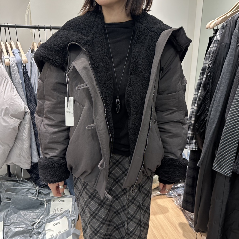 ORE-P東大門㊣直郵女裝新款熱賣真品休閑推薦人氣短款大衣ORE短款大衣圖色2