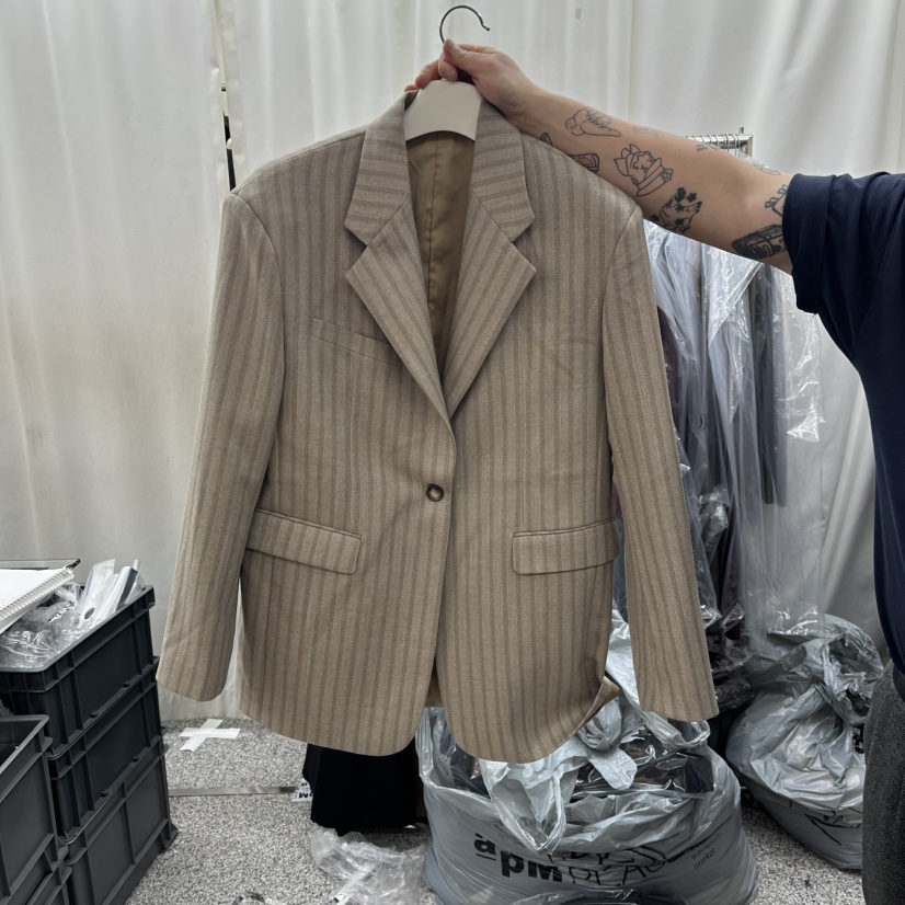 ONEBYTWO東大門㊣直郵女裝新款推薦職業時尚熱賣真品短款大衣ONE BY TWO短款大衣圖色1