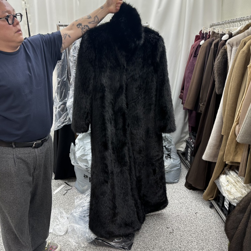 ONEBYTWO東大門㊣實拍女士新品時尚真品職業25秋冬中長款大衣ONE BY TWO中長款大衣圖色2