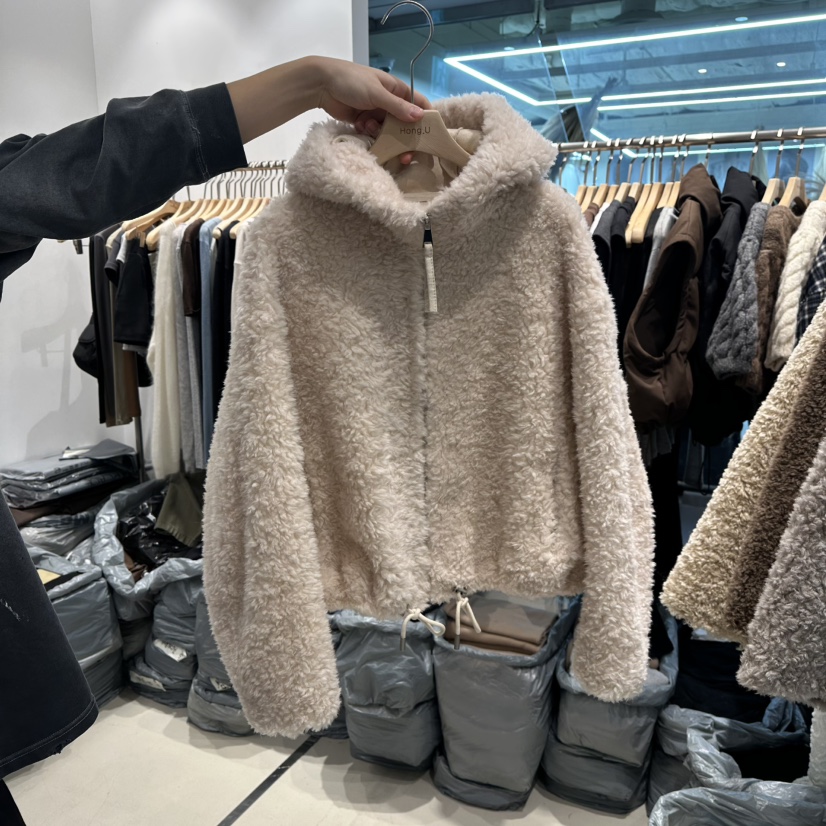 HONG.U東大門㊣直郵女士新品人氣真品熱賣推薦時尚夾克抓絨HONG.U夾克圖色1