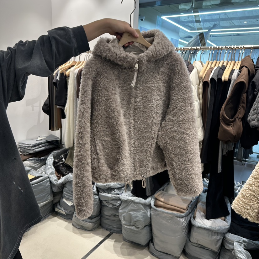 HONG.U東大門㊣直郵女士新品人氣真品熱賣推薦時尚夾克抓絨HONG.U夾克圖色2