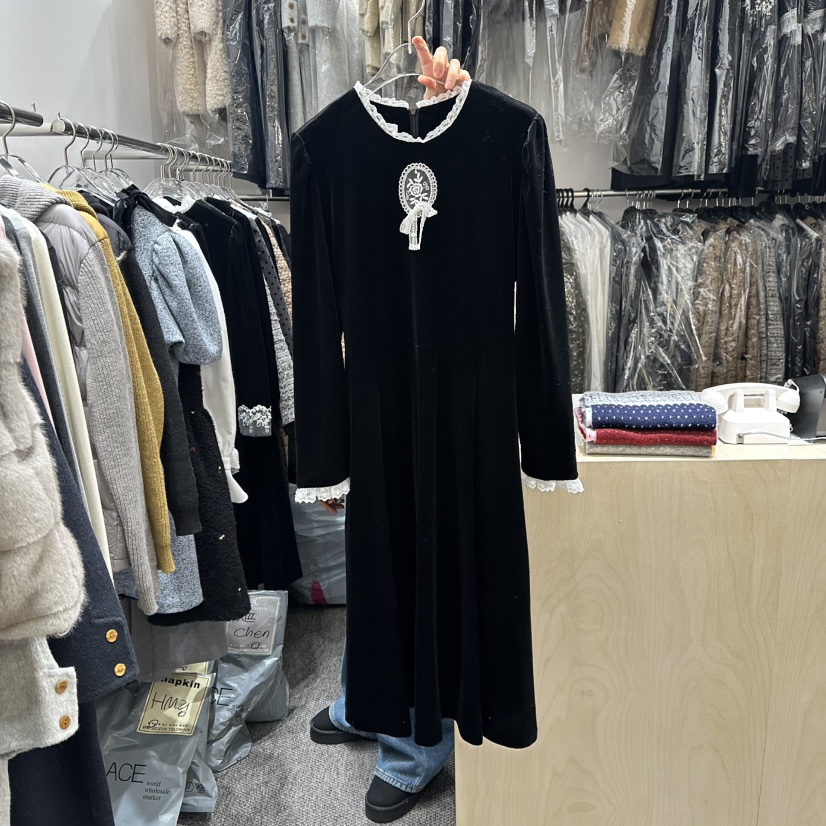 ANNA VERRY-P東大門㊣直郵女裝新款25秋冬推薦休閑連衣裙ANNA VERRY-P連衣裙圖色1