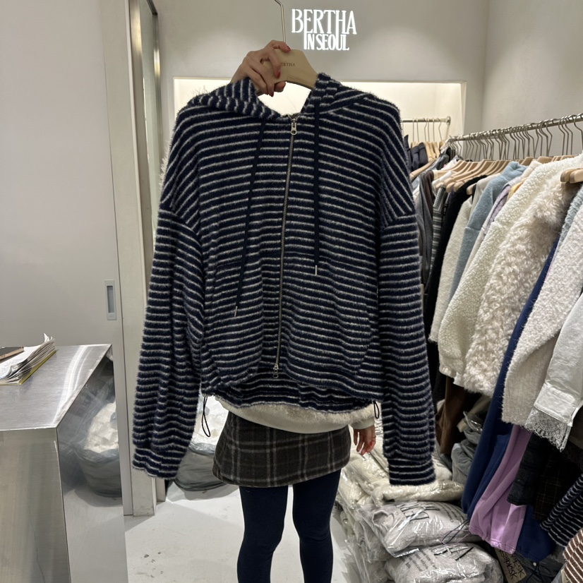 BERTHA東大門㊣直郵女士新款人氣職業時尚休閑25秋冬熱賣衛衣BERTHA衛衣圖色1