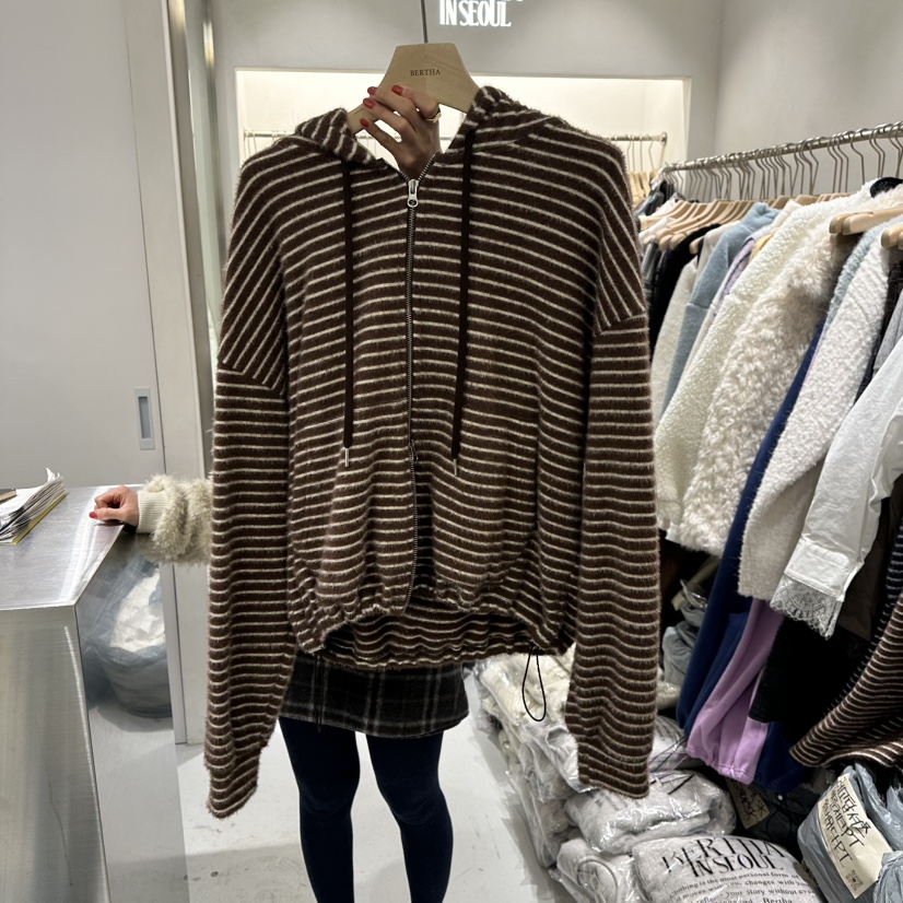 BERTHA東大門㊣直郵女士新款人氣職業時尚休閑25秋冬熱賣衛衣BERTHA衛衣圖色2