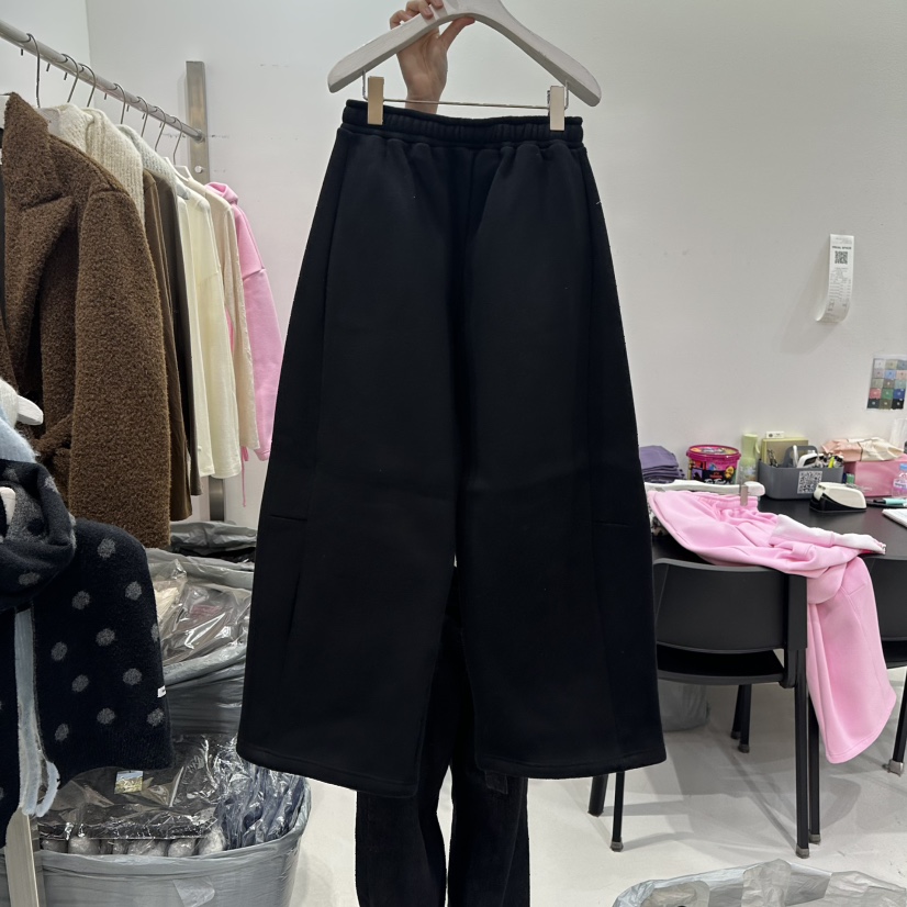 VISUAL SPACE東大門㊣代購女士新品職業時尚休閑褲加絨抓絨VISUAL SPACE休閑褲