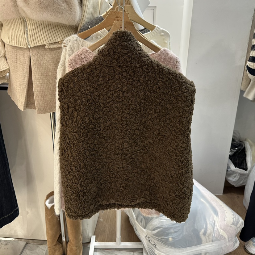 ABLESTUDIO東大門㊣代購女士新款時尚熱賣真品人氣馬甲口袋ABLESTUDIO馬甲