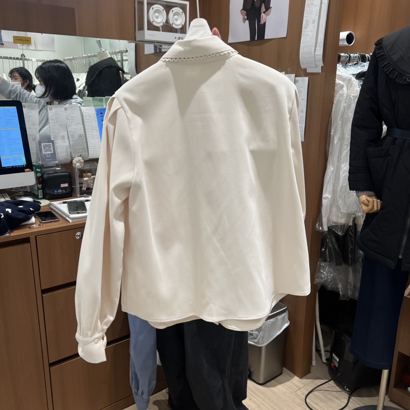 OGI東大門㊣實拍女裝新品熱賣25秋冬真品職業休閑襯衫蕾絲衫FLat OGI襯衫/蕾絲衫