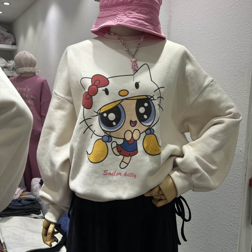 EVE東大門㊣實拍女裝新款熱賣人氣休閑時尚真品推薦衛衣加絨EVE衛衣圖色1