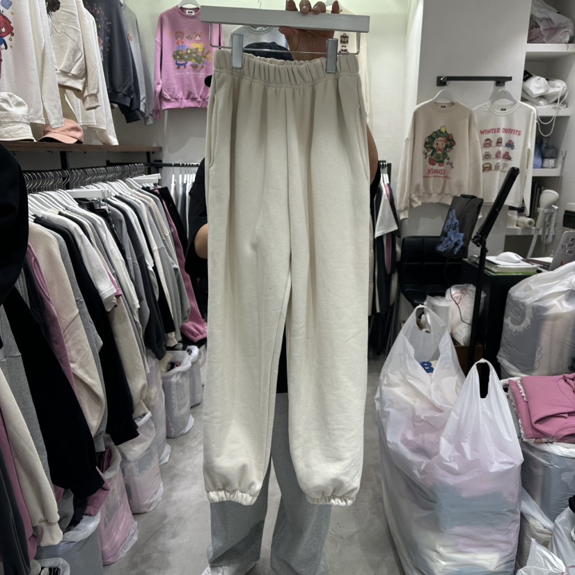 EVE韓國代購㊣女裝新品推薦休閑真品人氣職業時尚休閑褲加絨EVE休閑褲圖色1