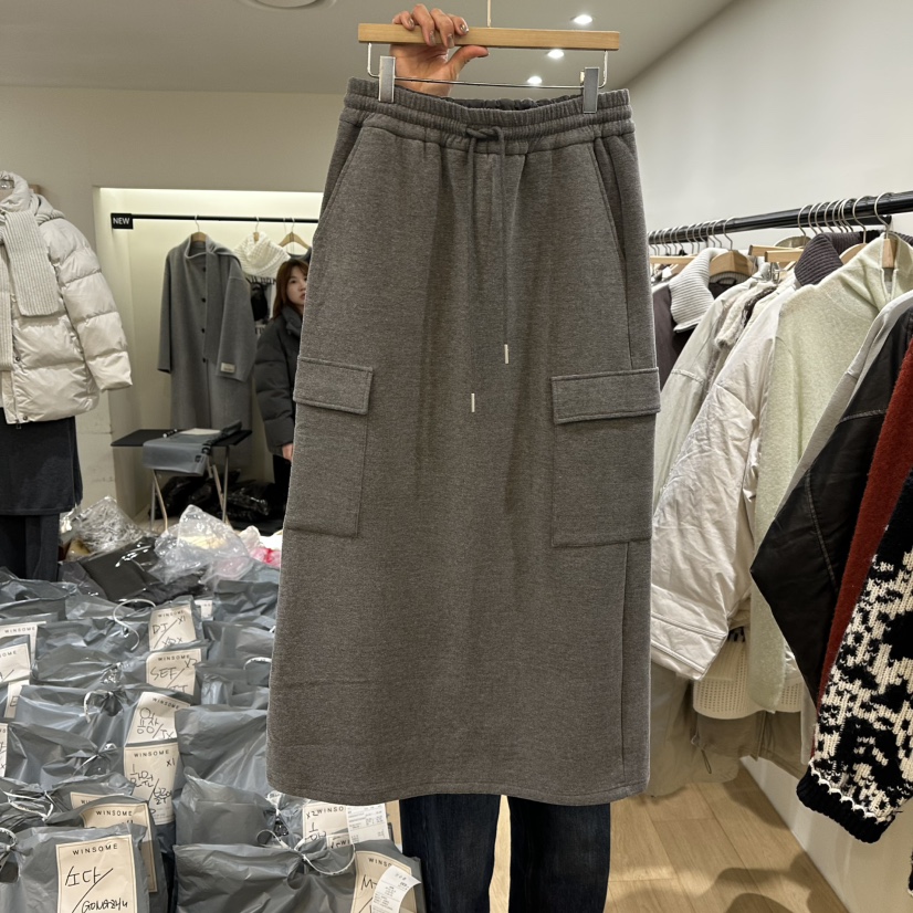 WINSOME韓國直郵㊣女裝新品熱賣25秋冬人氣推薦職業時尚長裙WINSOME長裙圖色1