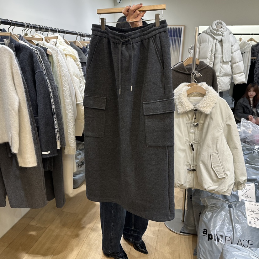 WINSOME韓國直郵㊣女裝新品熱賣25秋冬人氣推薦職業時尚長裙WINSOME長裙圖色2