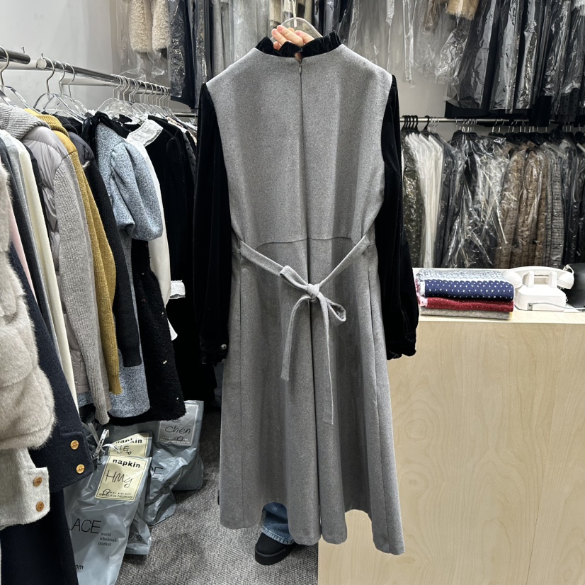 ANNA VERRY-P東大門㊣代購女士新品職業人氣25秋冬連衣裙ANNA VERRY-P連衣裙