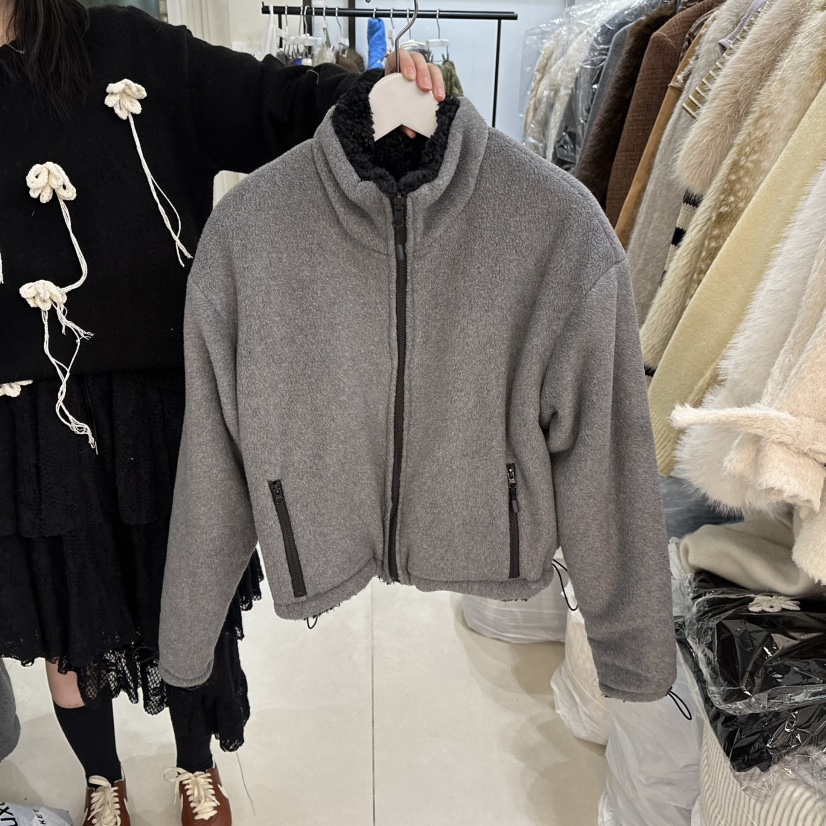 EGG IS東大門㊣實拍女士新款推薦熱賣人氣真品職業夾克兩面穿EGG IS夾克圖色2