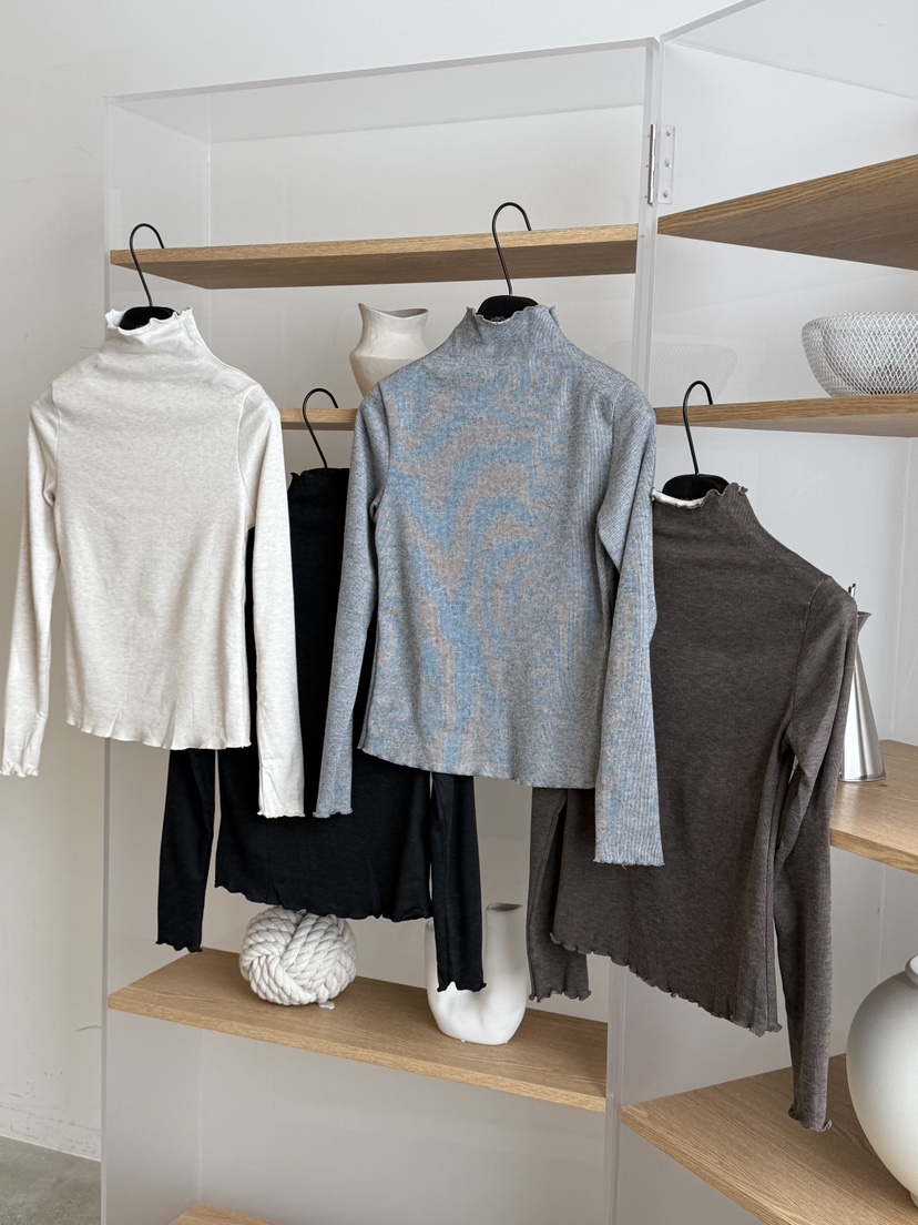 LARCENCICL東大門㊣直郵女士新品熱賣25秋冬休閑推薦長袖T恤LARCENCICL長袖T恤