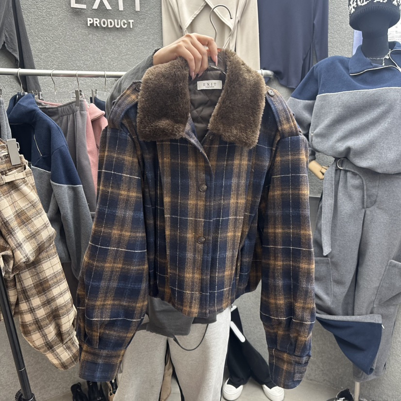 EXIT韓國直郵㊣女士新款休閑25秋冬推薦時尚職業人氣熱賣夾克EXIT夾克圖色2