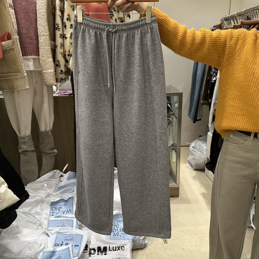 MELO韓國直郵㊣女士新款25秋冬時尚人氣真品職業休閑褲加絨MELO休閑褲圖色2