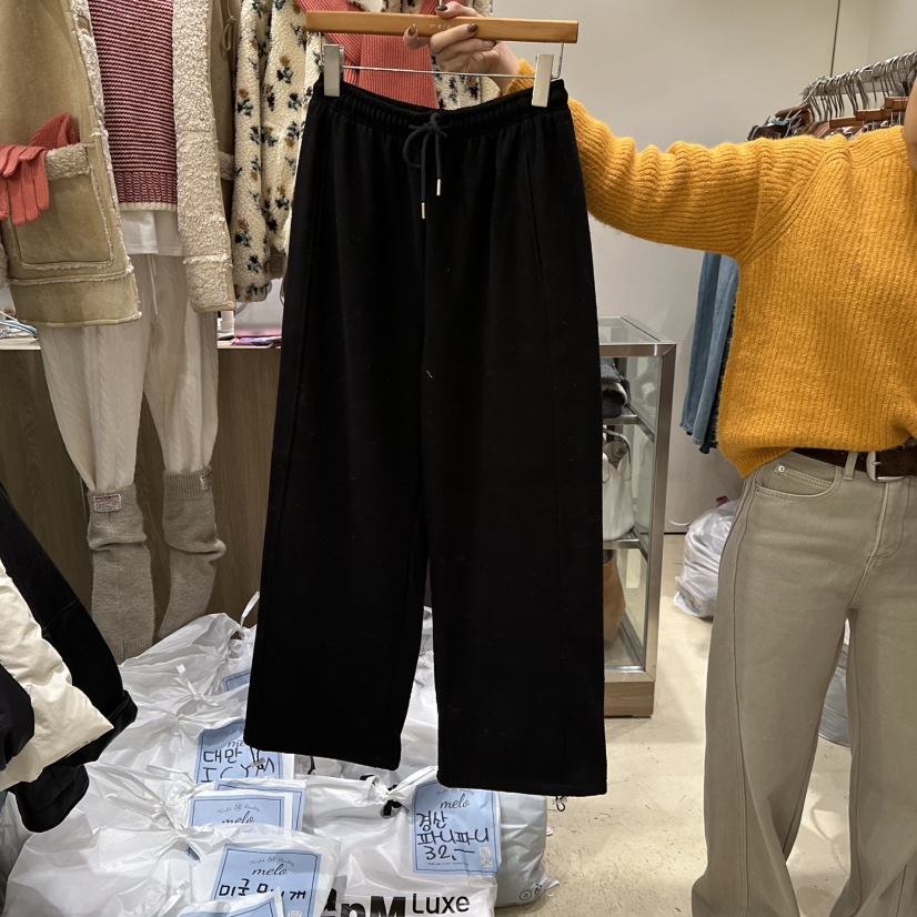 MELO韓國直郵㊣女士新款25秋冬時尚人氣真品職業休閑褲加絨MELO休閑褲圖色4