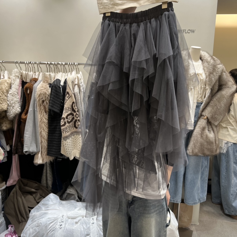 BY FLOW東大門㊣實拍女裝新款時尚熱賣人氣職業半身裙中短裙BY FLOW半身裙/中短裙圖色2