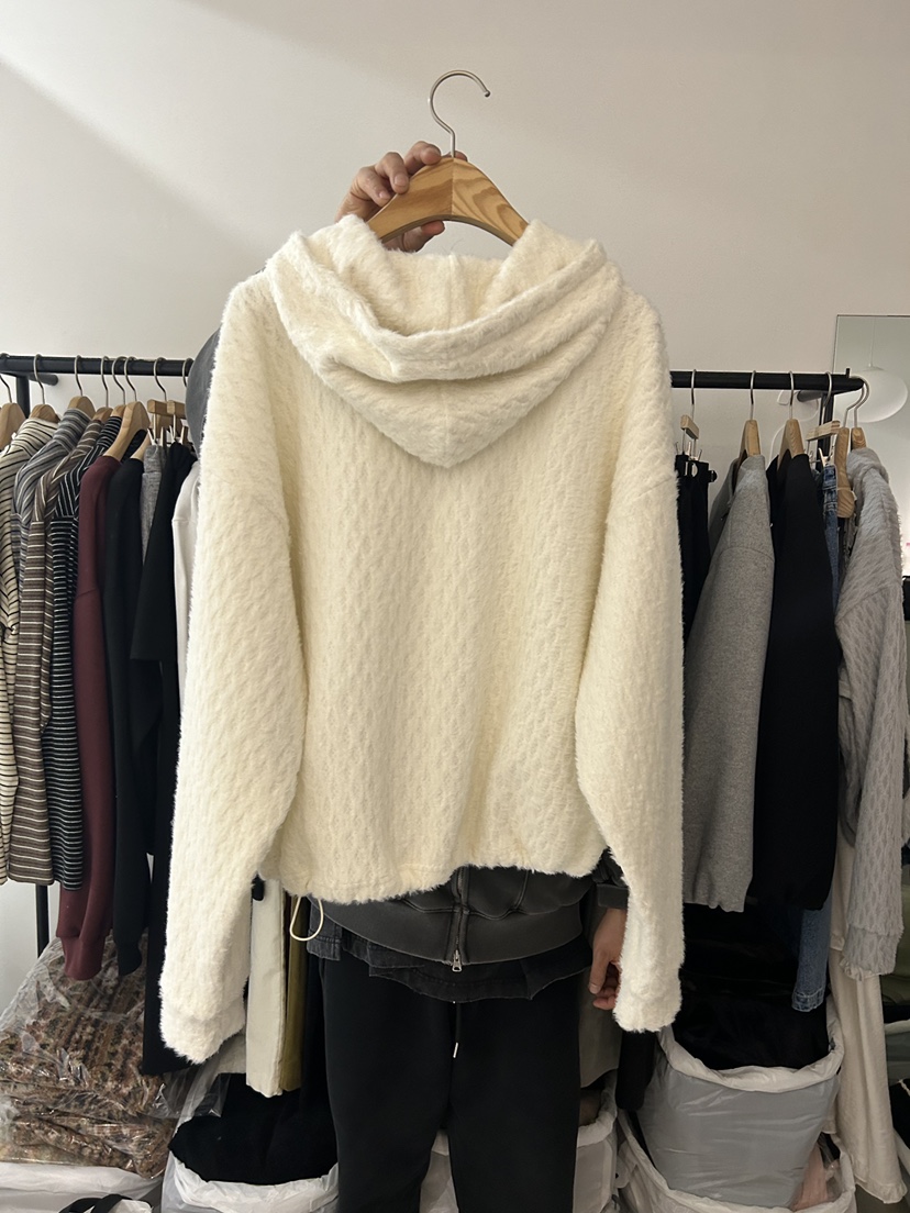 AS THOUGHT東大門㊣代購女士新款時尚人氣休閑衛衣開衫連帽AS THOUGHT衛衣