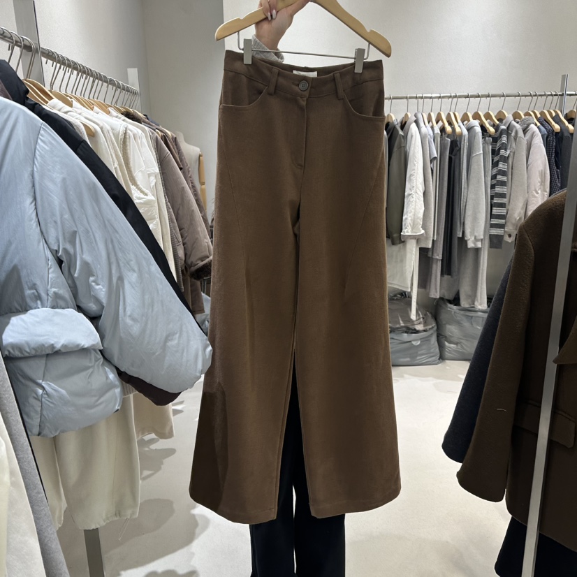 OVU東大門㊣直郵女裝新品職業熱賣時尚休閑25秋冬休閑褲加絨OVU休閑褲圖色1