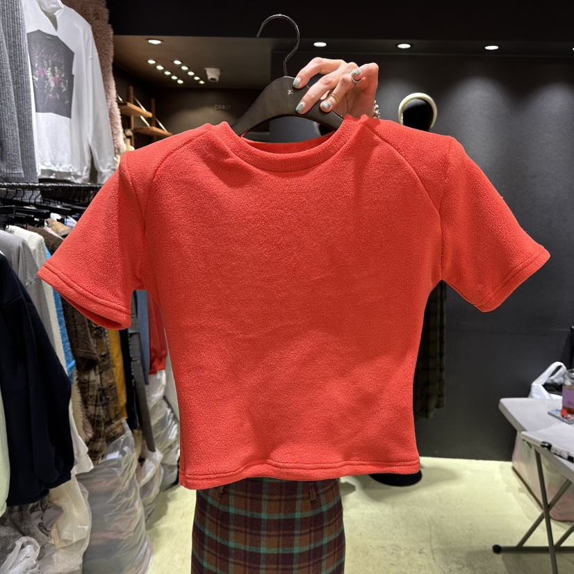 CHAVI東大門㊣實拍女裝新品25秋冬人氣時尚真品職業T恤保暖CHAVIT恤圖色4