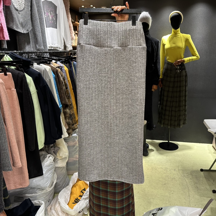 CHAVI東大門㊣實拍女裝新款熱賣真品時尚休閑人氣25秋冬長裙CHAVI長裙圖色2