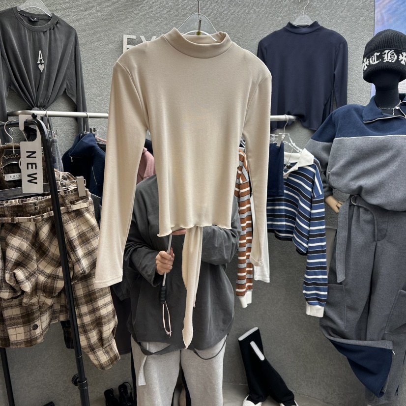 EXIT東大門㊣代購女裝新品真品25秋冬職業休閑人氣推薦長袖T恤EXIT長袖T恤圖色1