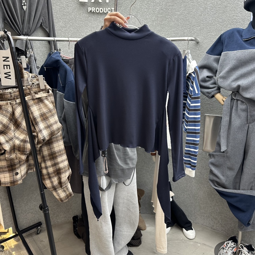 EXIT東大門㊣代購女裝新品真品25秋冬職業休閑人氣推薦長袖T恤EXIT長袖T恤圖色2