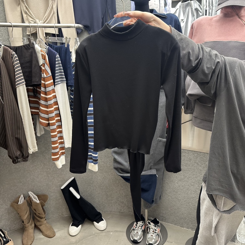 EXIT東大門㊣代購女裝新品真品25秋冬職業休閑人氣推薦長袖T恤EXIT長袖T恤圖色3