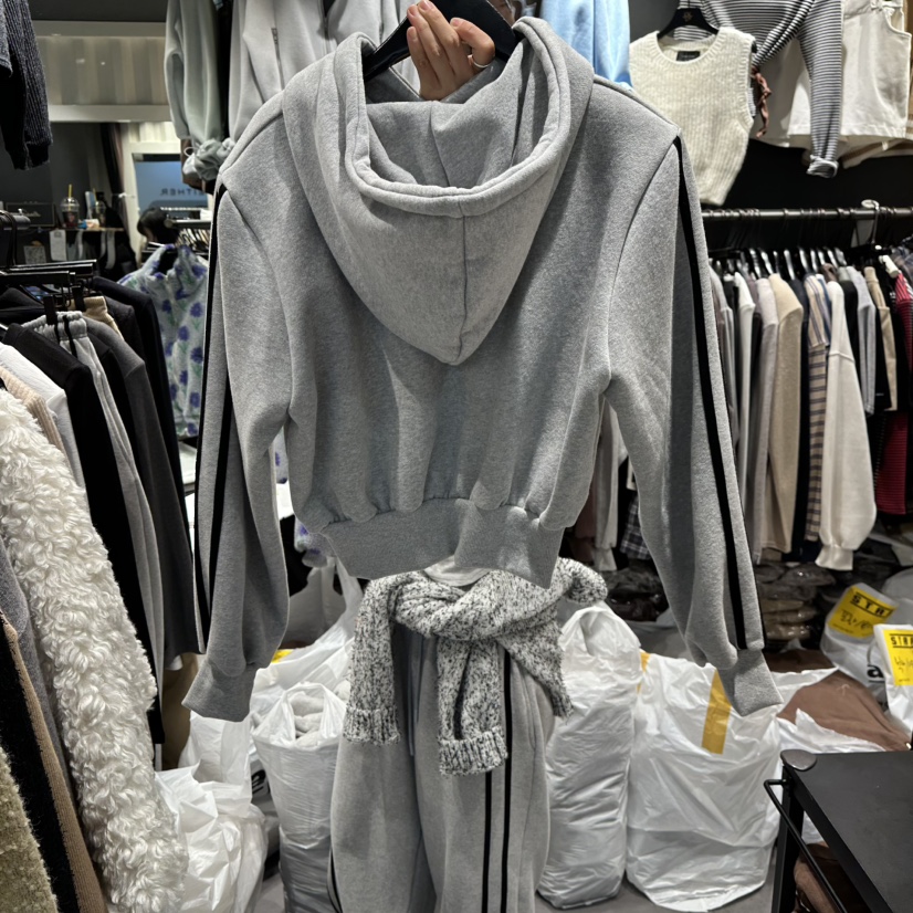 LONE STAR東大門㊣實拍女裝新品熱賣時尚真品25秋冬衛衣加絨LONE STAR衛衣