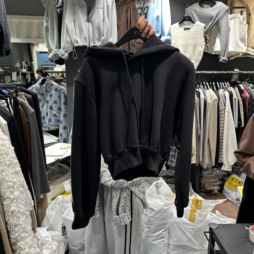 LONE STAR東大門㊣實拍女裝新品熱賣時尚真品25秋冬衛衣加絨LONE STAR衛衣圖色3