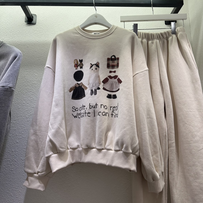 EVE韓國代購㊣女裝新品休閑真品推薦人氣熱賣職業25秋冬衛衣加絨EVE衛衣圖色1