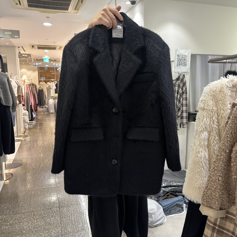 BAIE.38東大門㊣直郵女裝新品人氣職業真品推薦短款大衣毛皮BAIE.38短款大衣圖色2