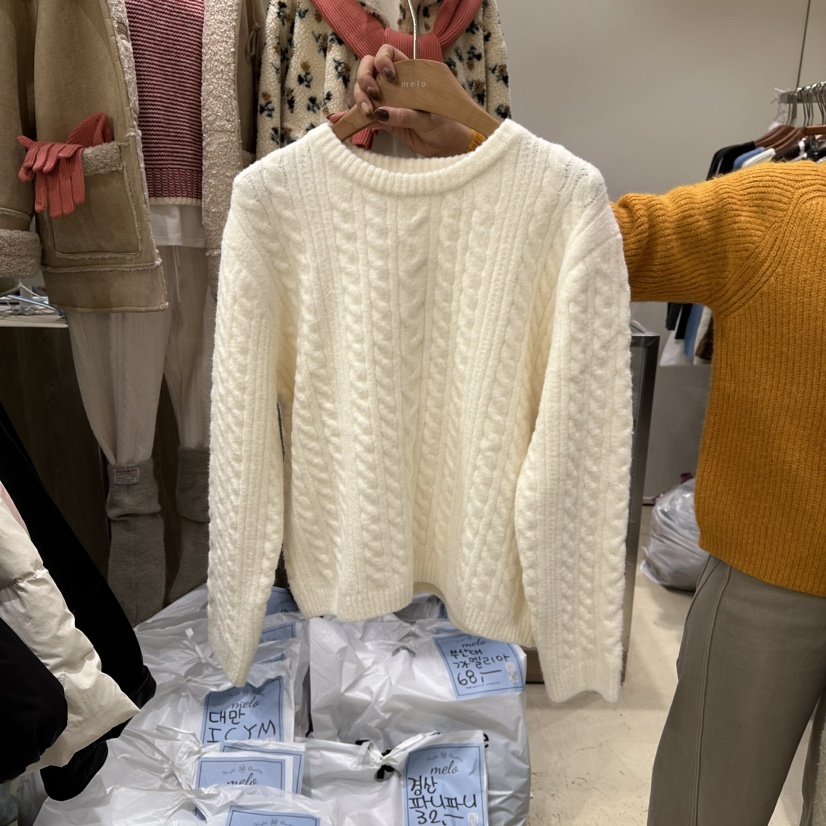 MELO東大門㊣代購女裝新款推薦人氣時尚職業休閑熱賣針織衫MELO針織衫圖色1