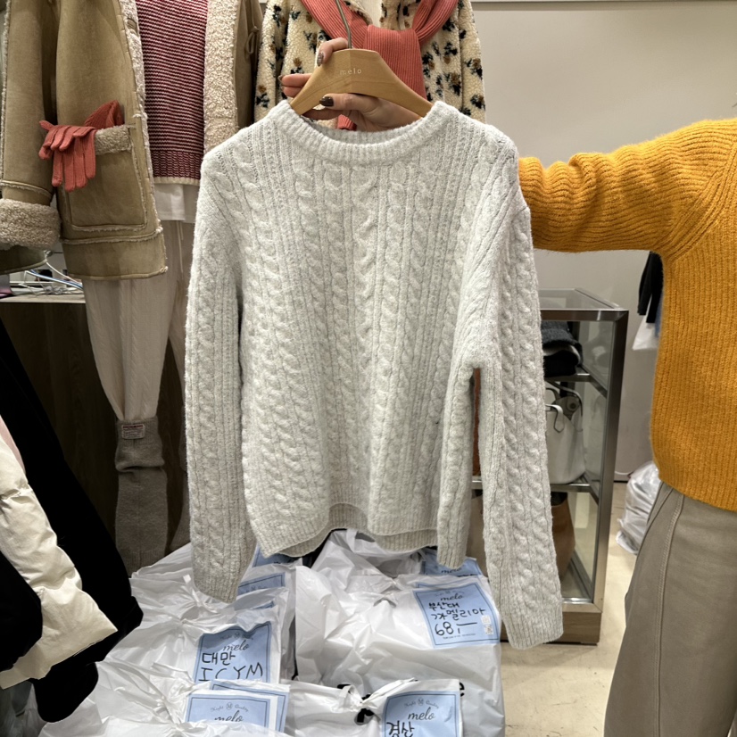 MELO東大門㊣代購女裝新款推薦人氣時尚職業休閑熱賣針織衫MELO針織衫圖色2
