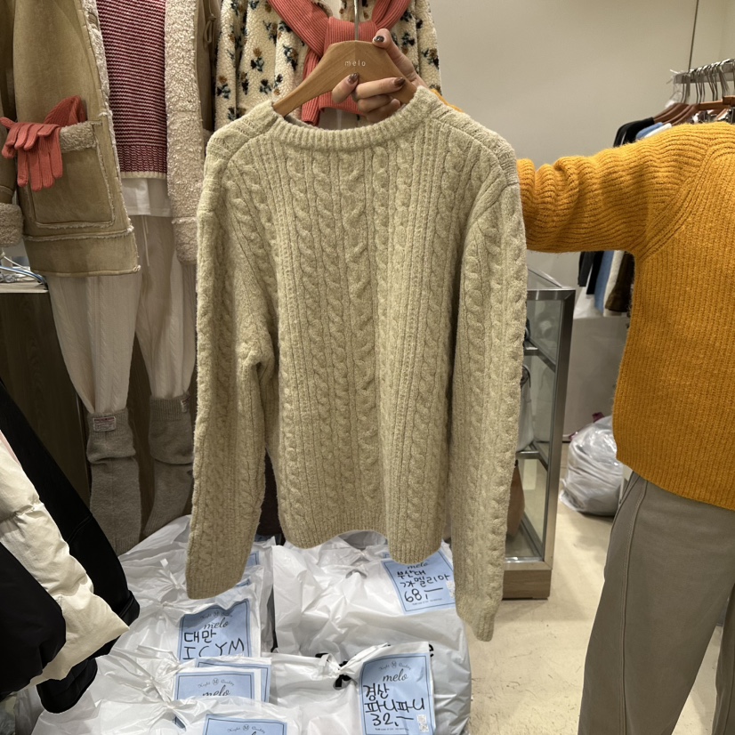 MELO東大門㊣代購女裝新款推薦人氣時尚職業休閑熱賣針織衫MELO針織衫圖色3