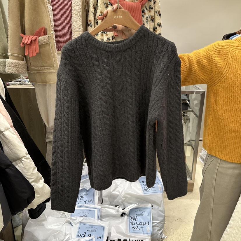 MELO東大門㊣代購女裝新款推薦人氣時尚職業休閑熱賣針織衫MELO針織衫圖色4