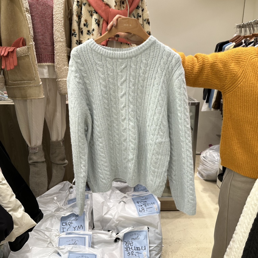 MELO東大門㊣代購女裝新款推薦人氣時尚職業休閑熱賣針織衫MELO針織衫圖色5